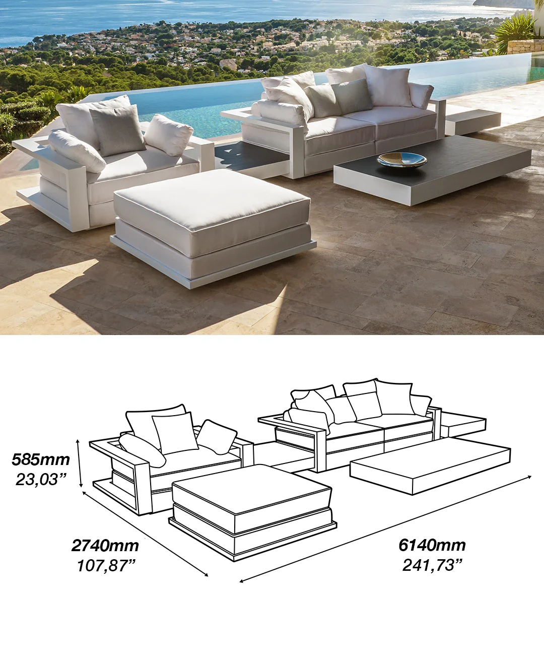 modern garden seating
