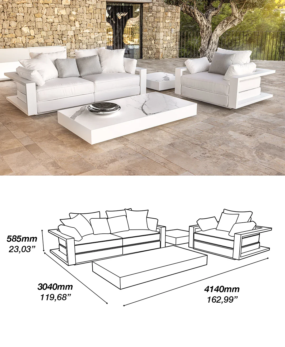 modern outdoor sofa