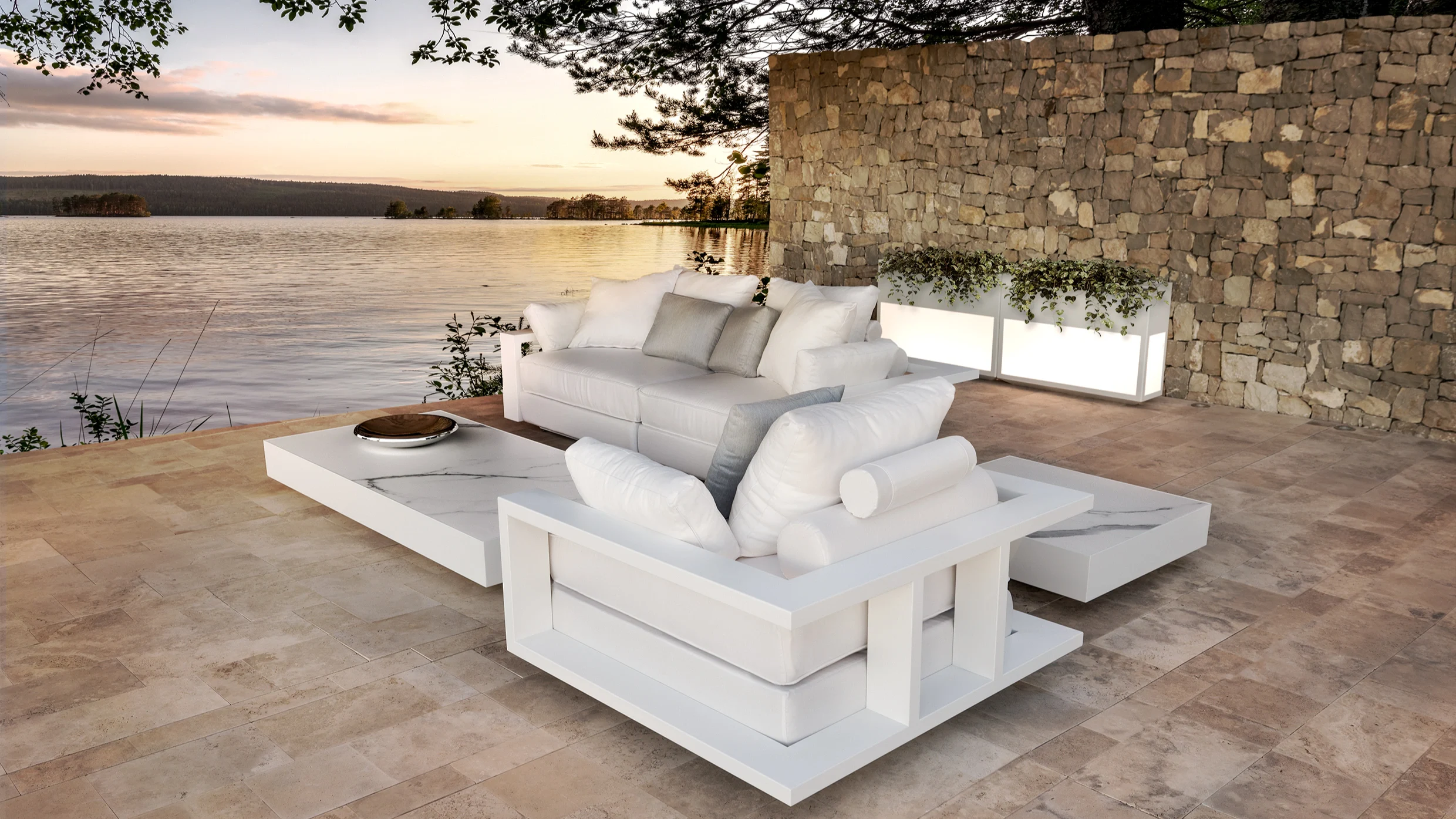 modern outdoor seating