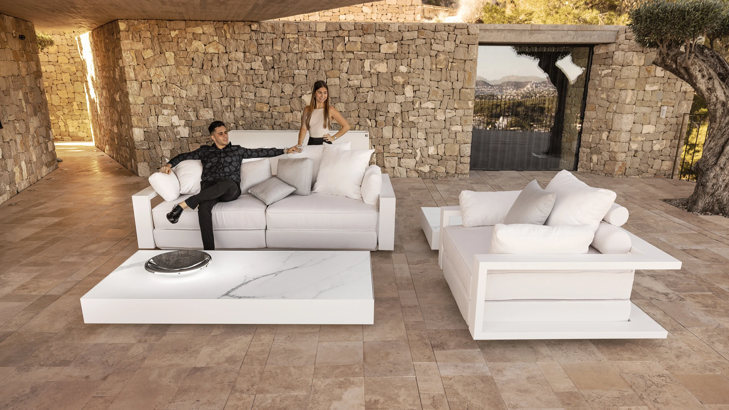 modern garden seating