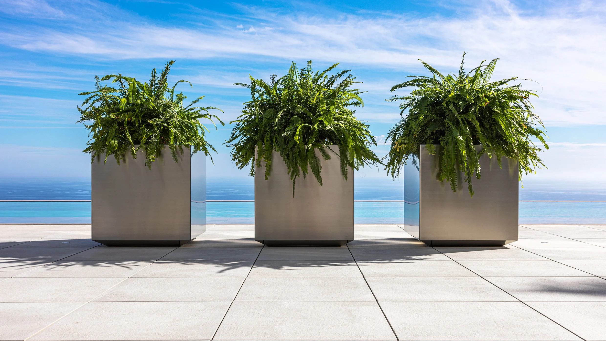 stainless steel planters