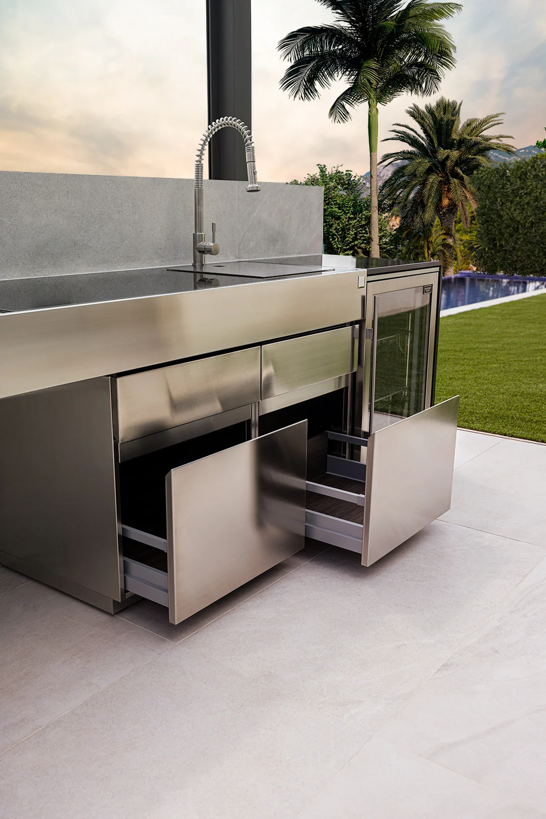 316 stainless steel outdoor kitchen