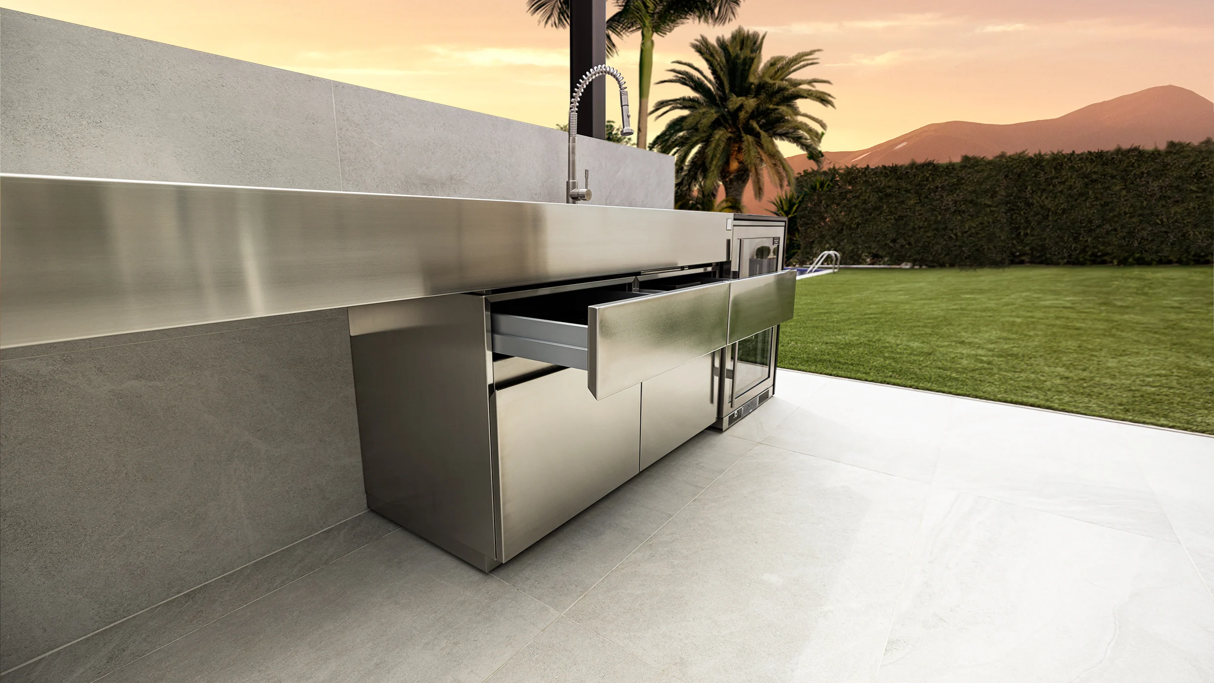 outdoor stainless steel kitchens