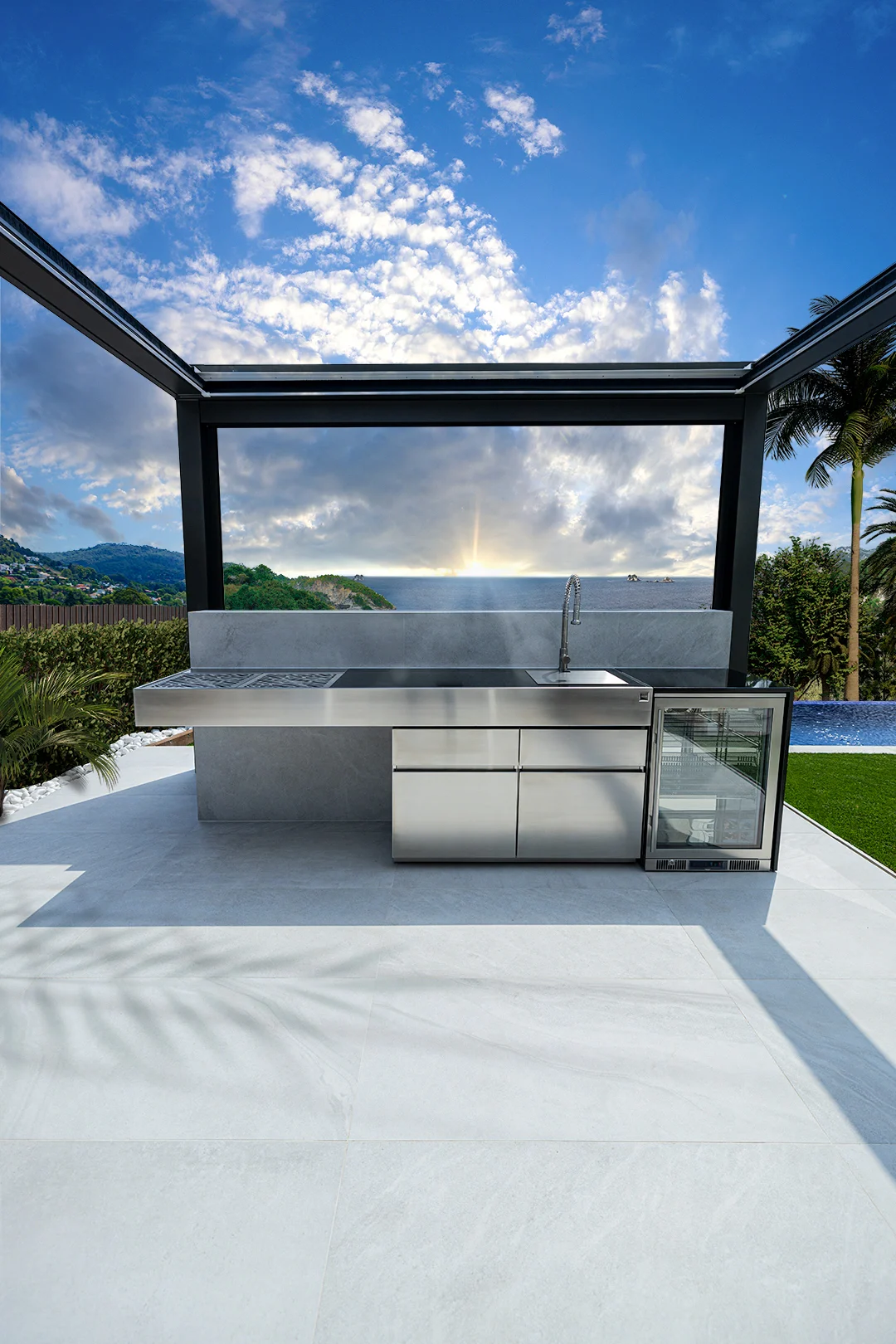 316 stainless steel outdoor kitchen