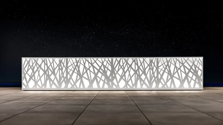 illuminated garden planters