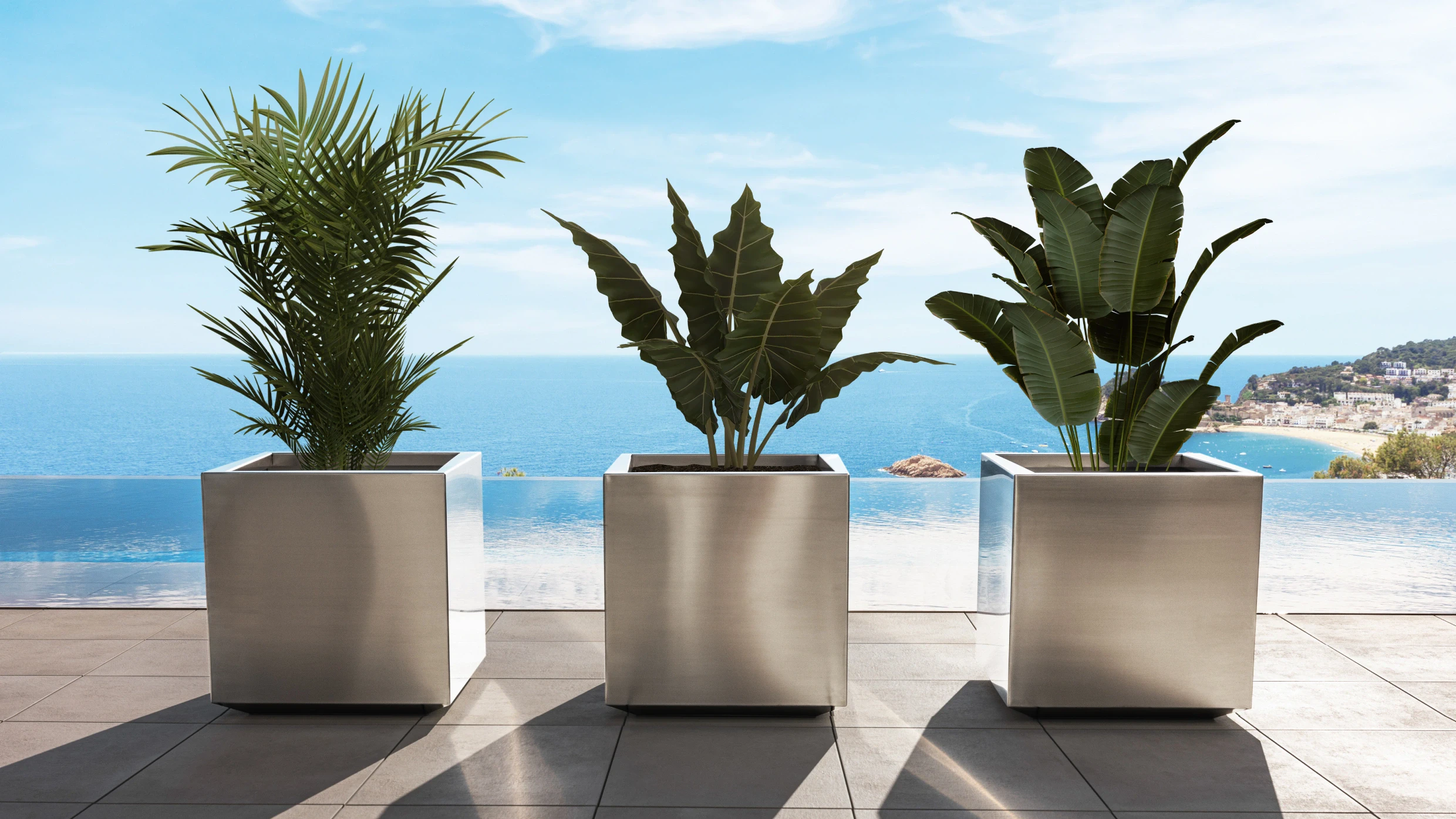 luxury planters outdoor