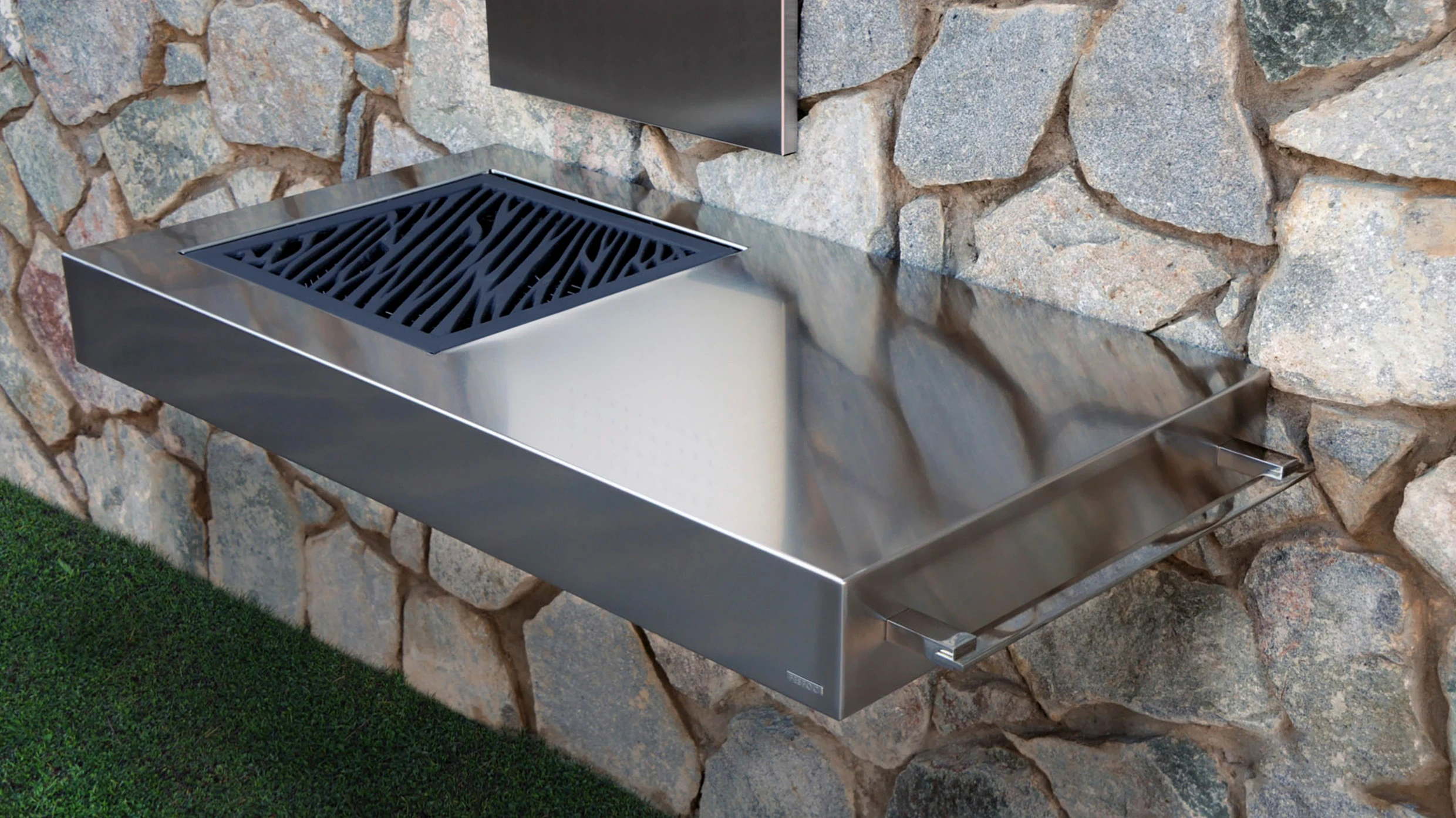 stainless steel charcoal barbecue grill