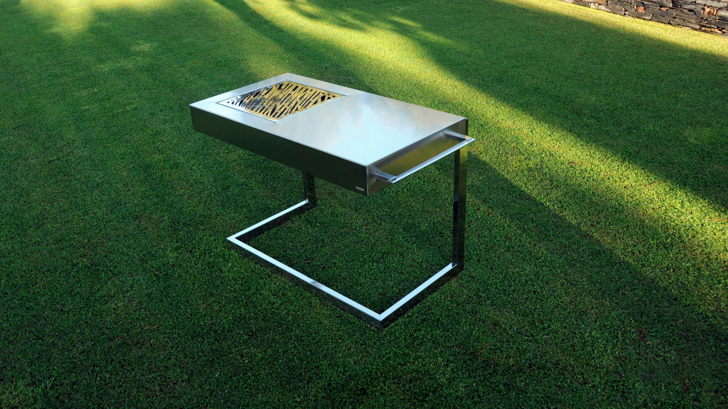 stainless steel barbecue charcoal
