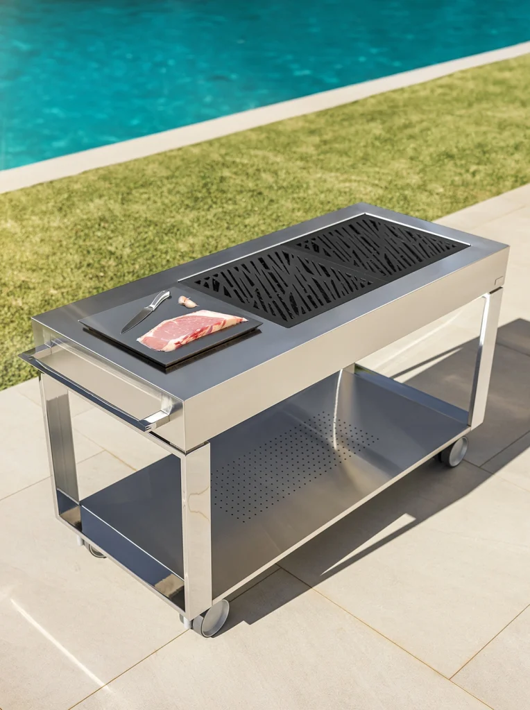 outdoor charcoal barbecue