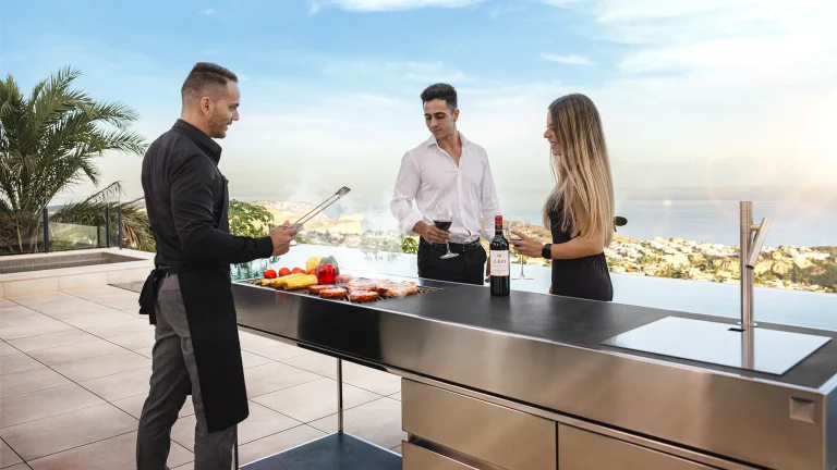 custom outdoor kitchen islands