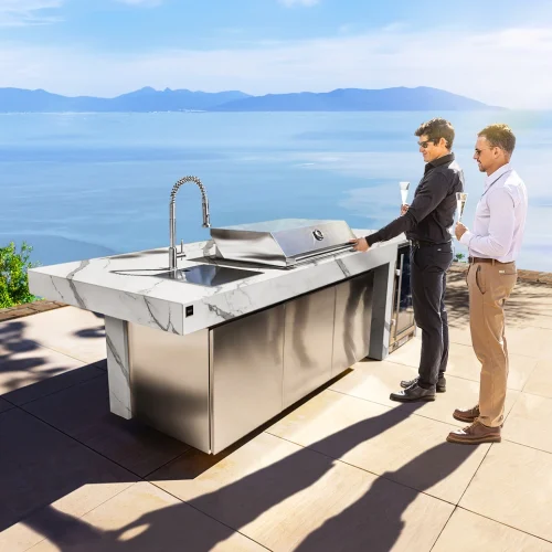 luxury outdoor kitchen