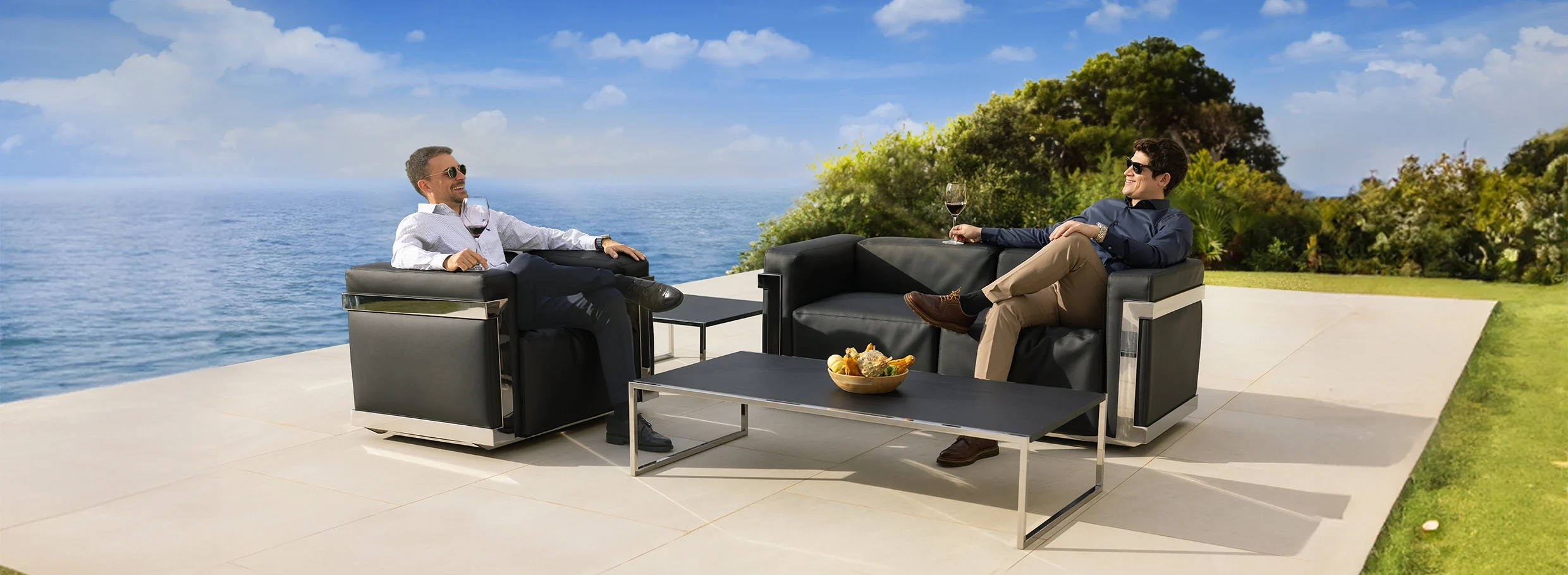 luxury outdoor sofa